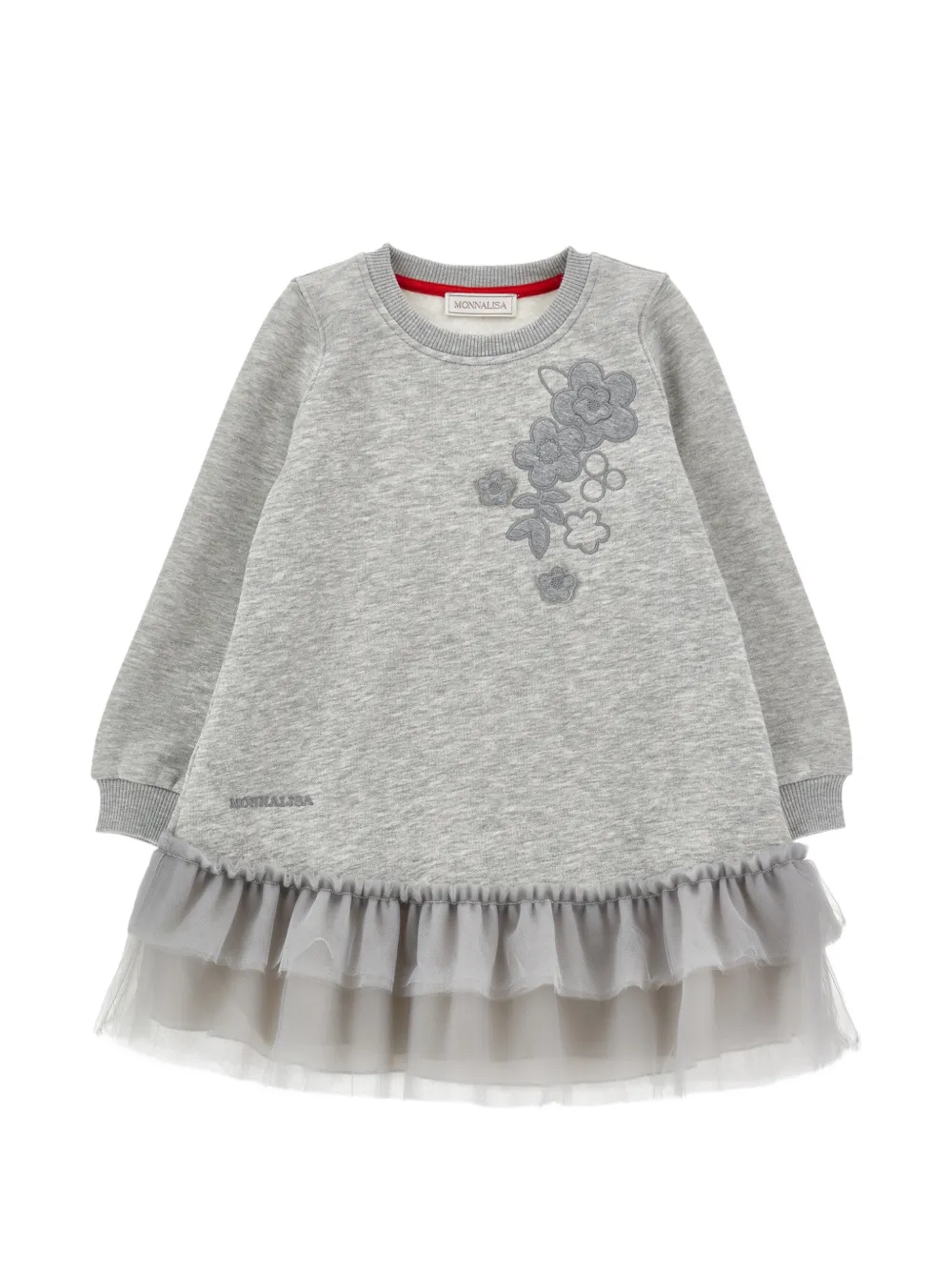 Monnalisa Abito con ruches - Grigio