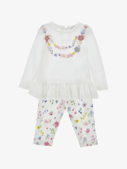 Monnalisa Jogginganzug mit Blumenprint
