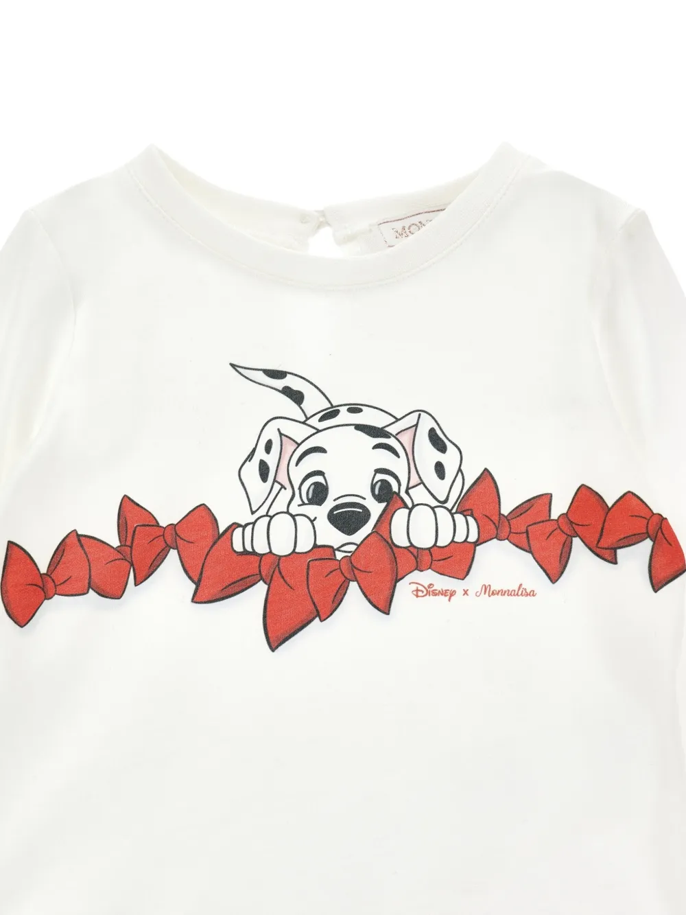 Monnalisa Disney T-shirt met dalmatiër-print Wit