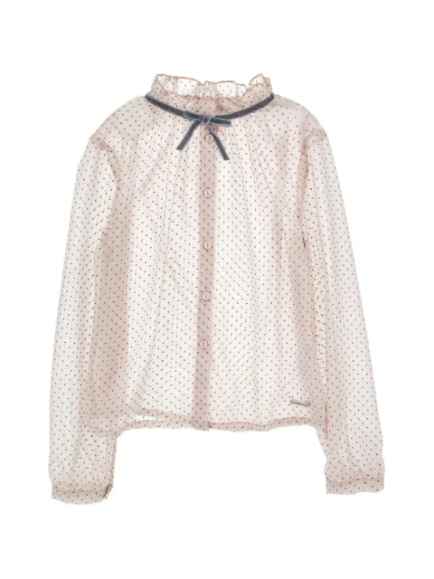 Monnalisa blouse à pois
