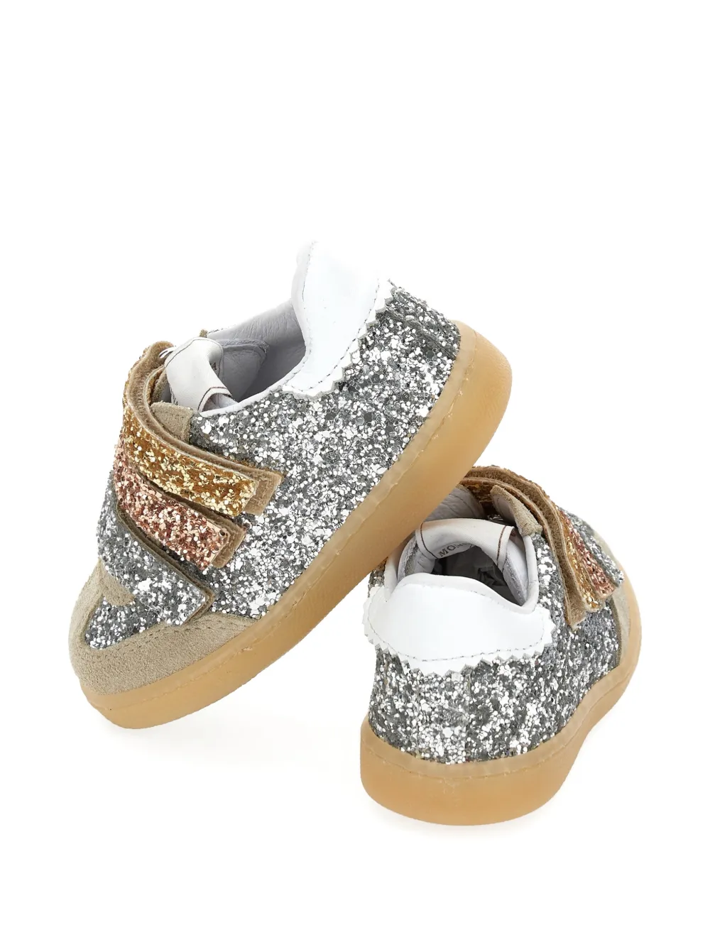 Monnalisa Sneakers verfraaid met glitter Zilver