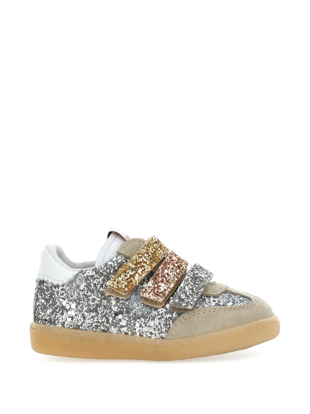 Monnalisa Sneakers verfraaid met glitter Zilver