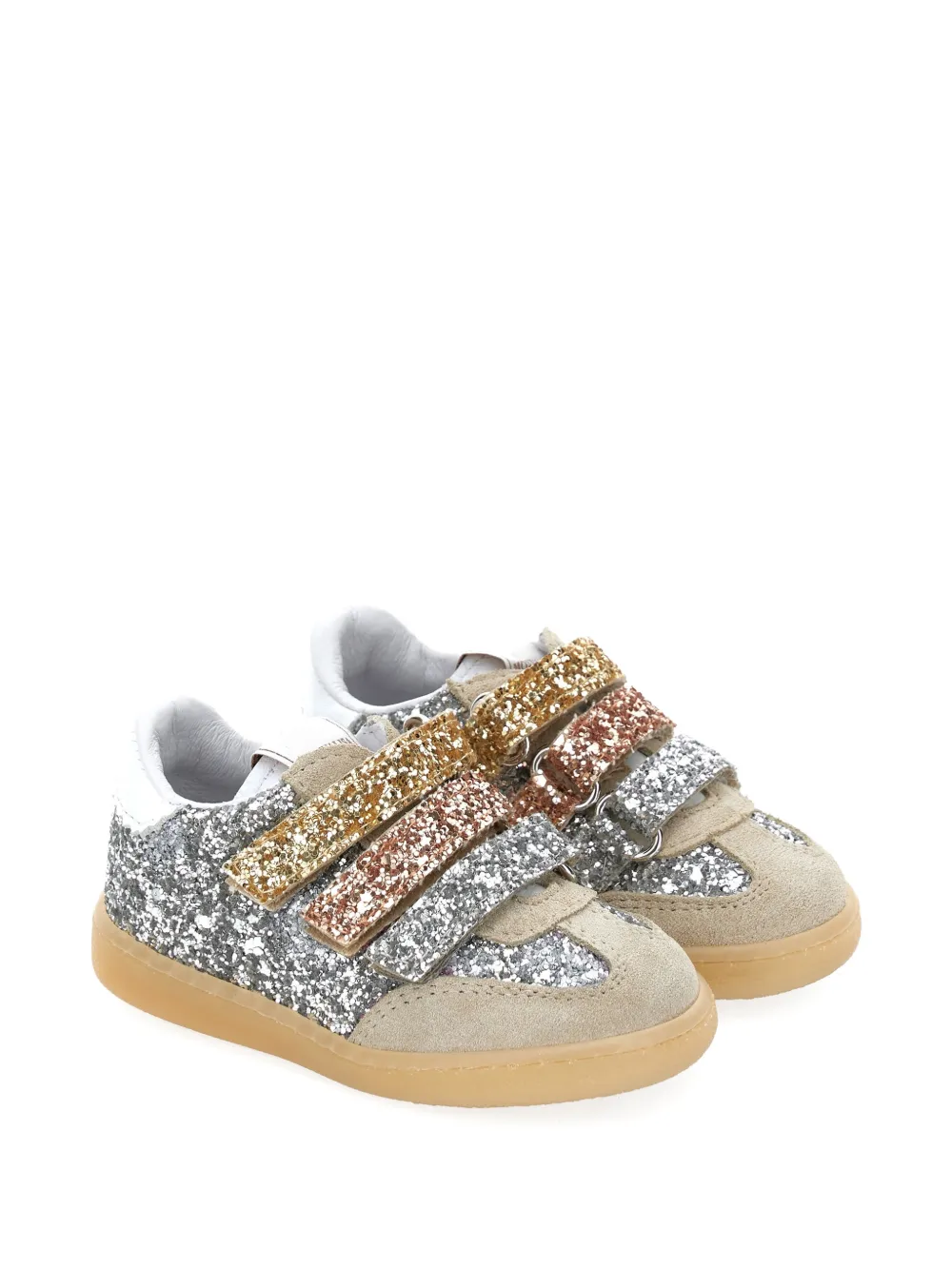 Monnalisa Sneakers verfraaid met glitter Zilver