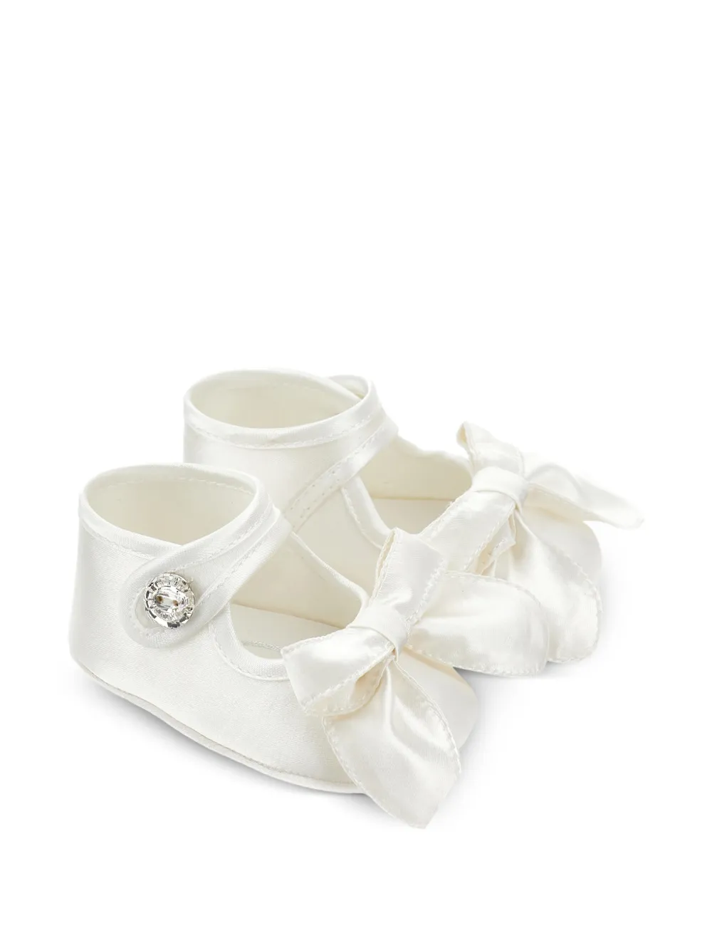 Monnalisa Sloffen met strikdetail Wit