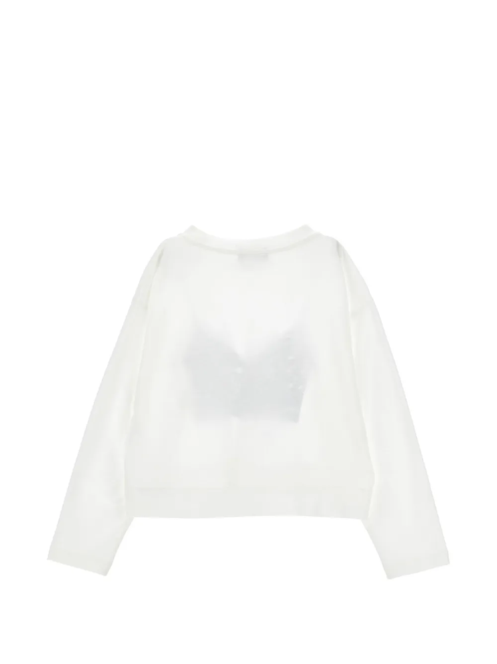 Monnalisa T-shirt met lange mouwen Wit