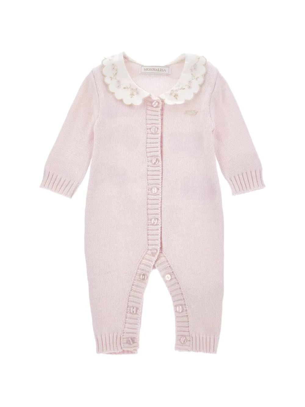 Monnalisa Tutina con ricamo - Rosa