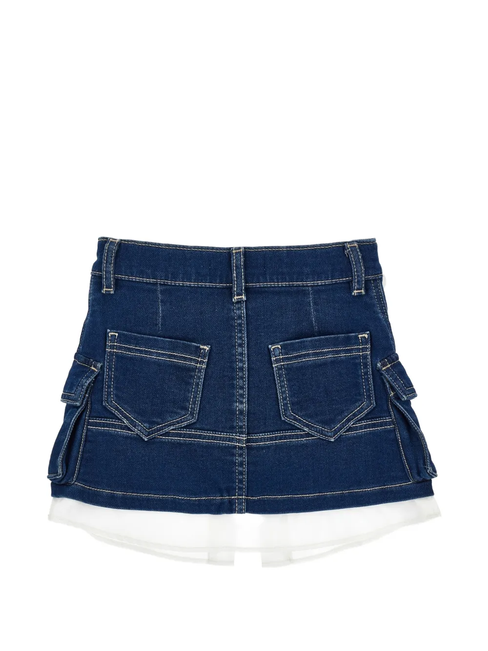 Monnalisa Gelaagde cargo rok Blauw