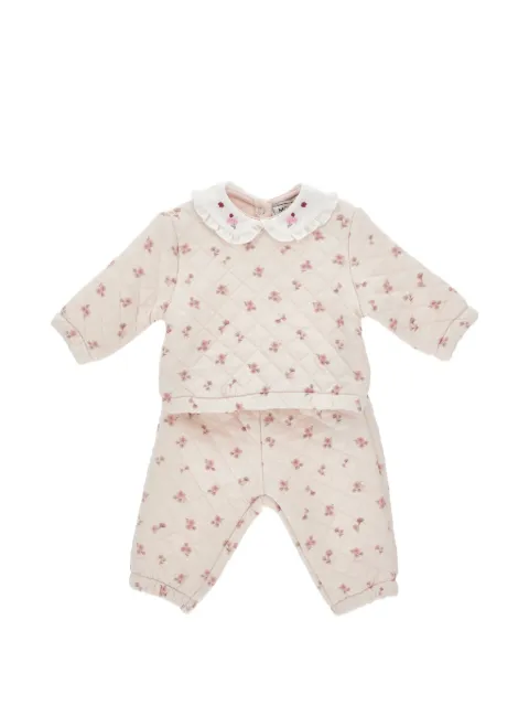Monnalisa floral-print quilted tracksuit