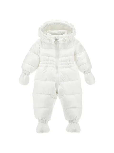 Monnalisa ruffled hooded snowsuit