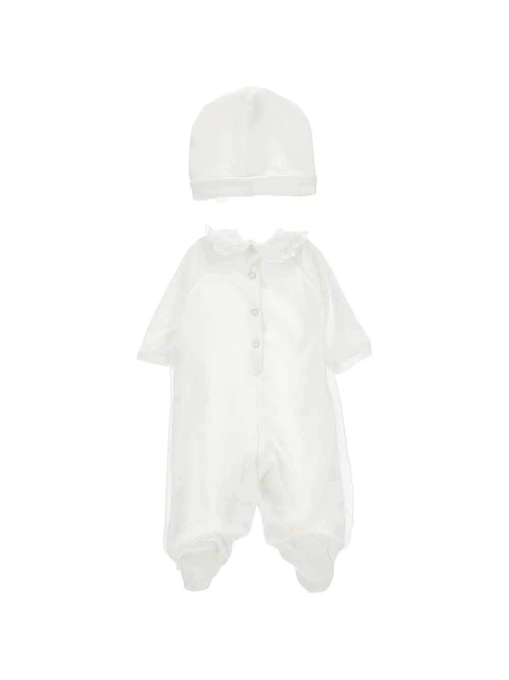 Monnalisa Babypakje met ruches Wit