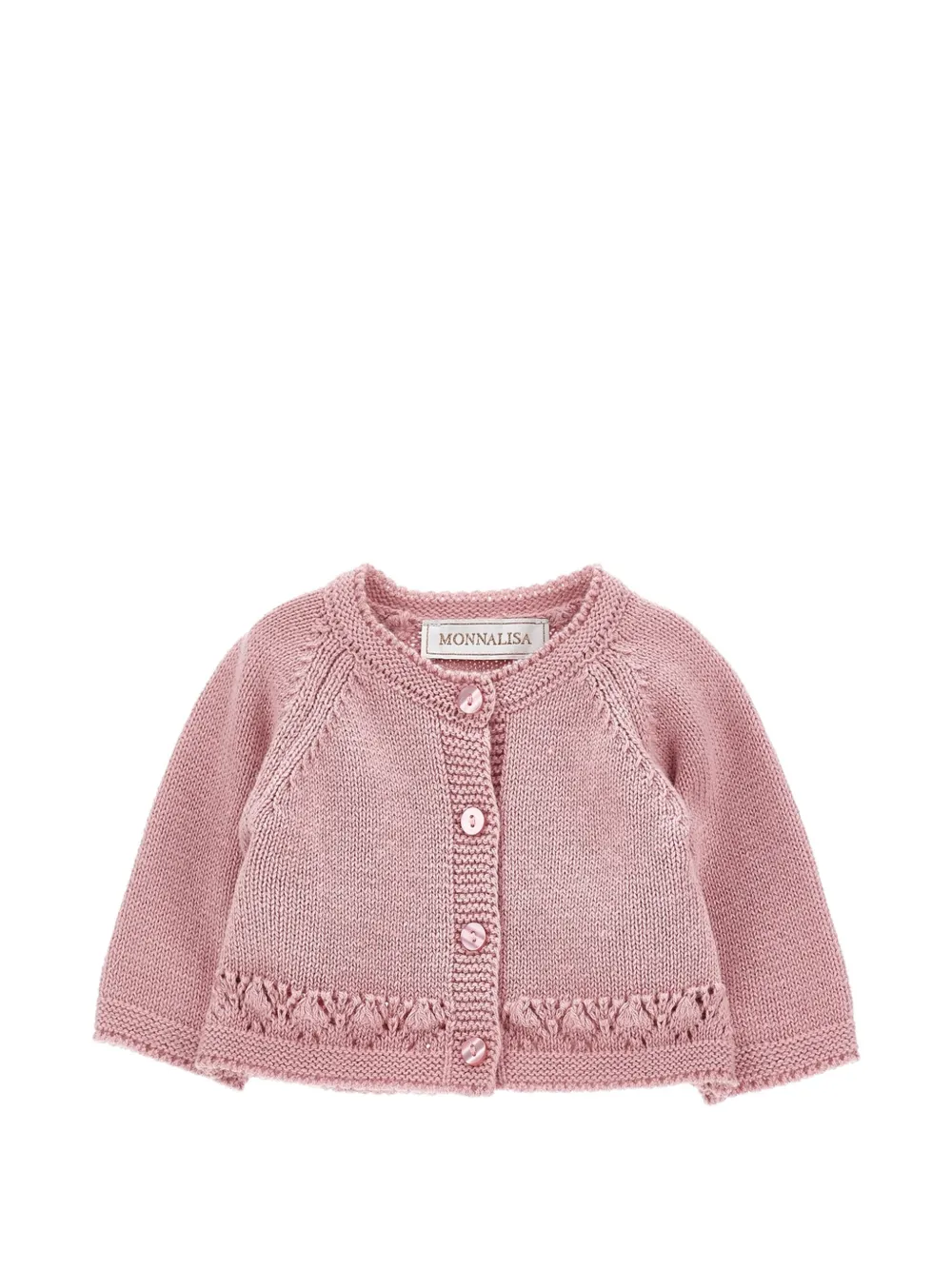 Monnalisa Cardigan con maniche raglan - Rosa