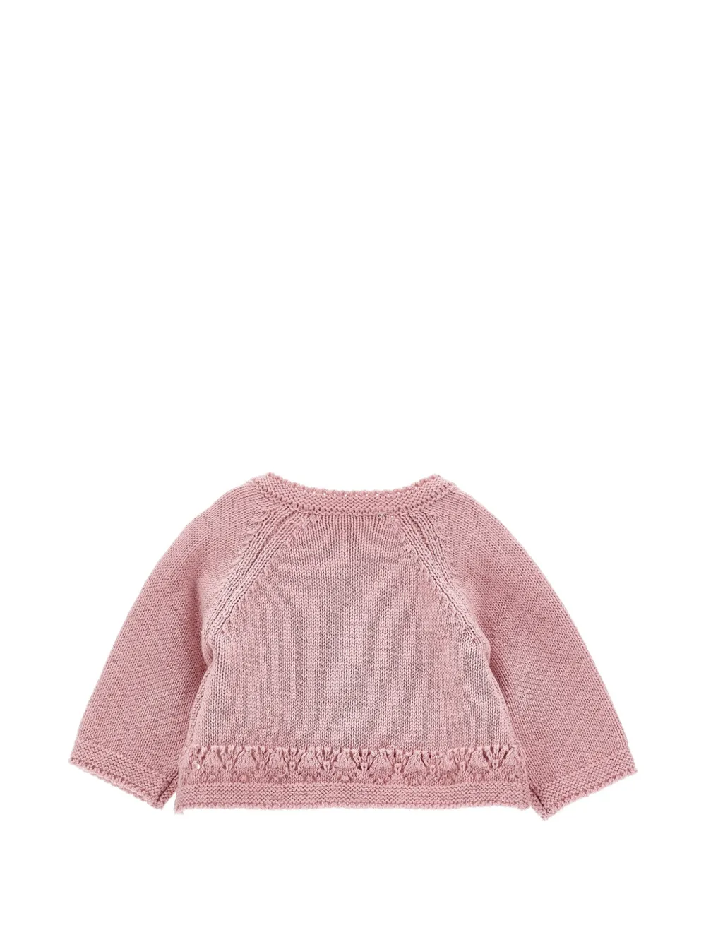 Monnalisa Gebreid vest met raglanmouwen Roze