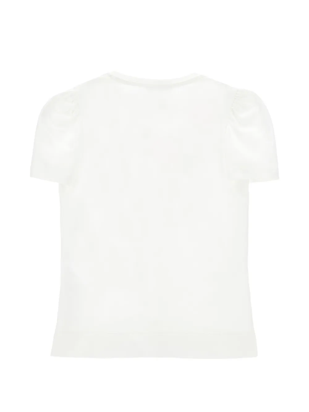 Monnalisa T-shirt met bloemenprint Wit