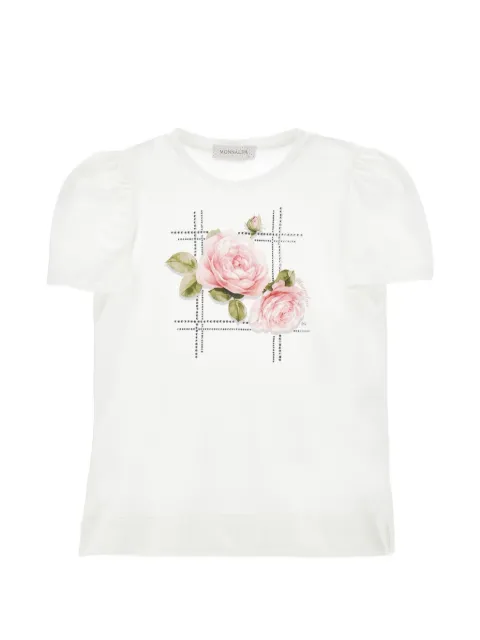 Monnalisa t-shirt à fleurs