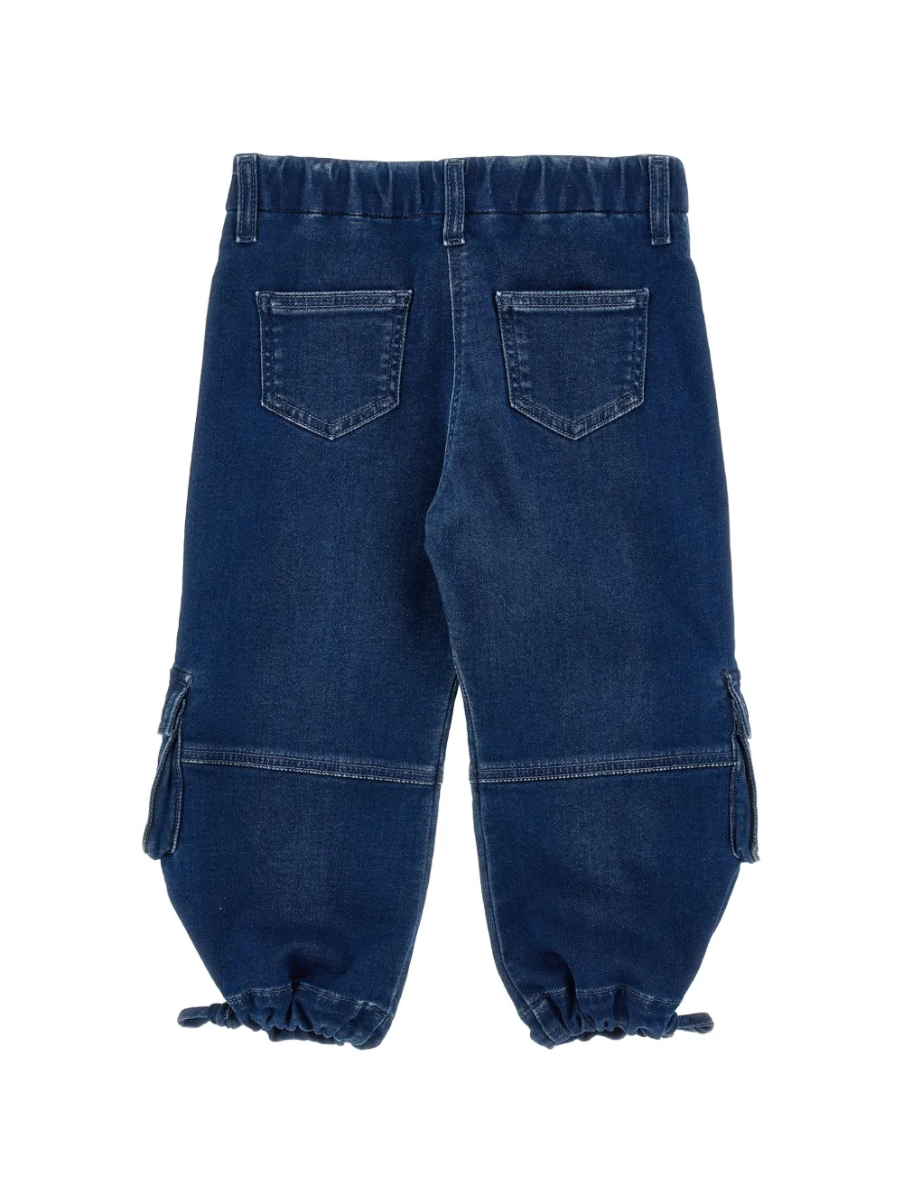 Monnalisa Cargo broek met sjaaldetail Blauw