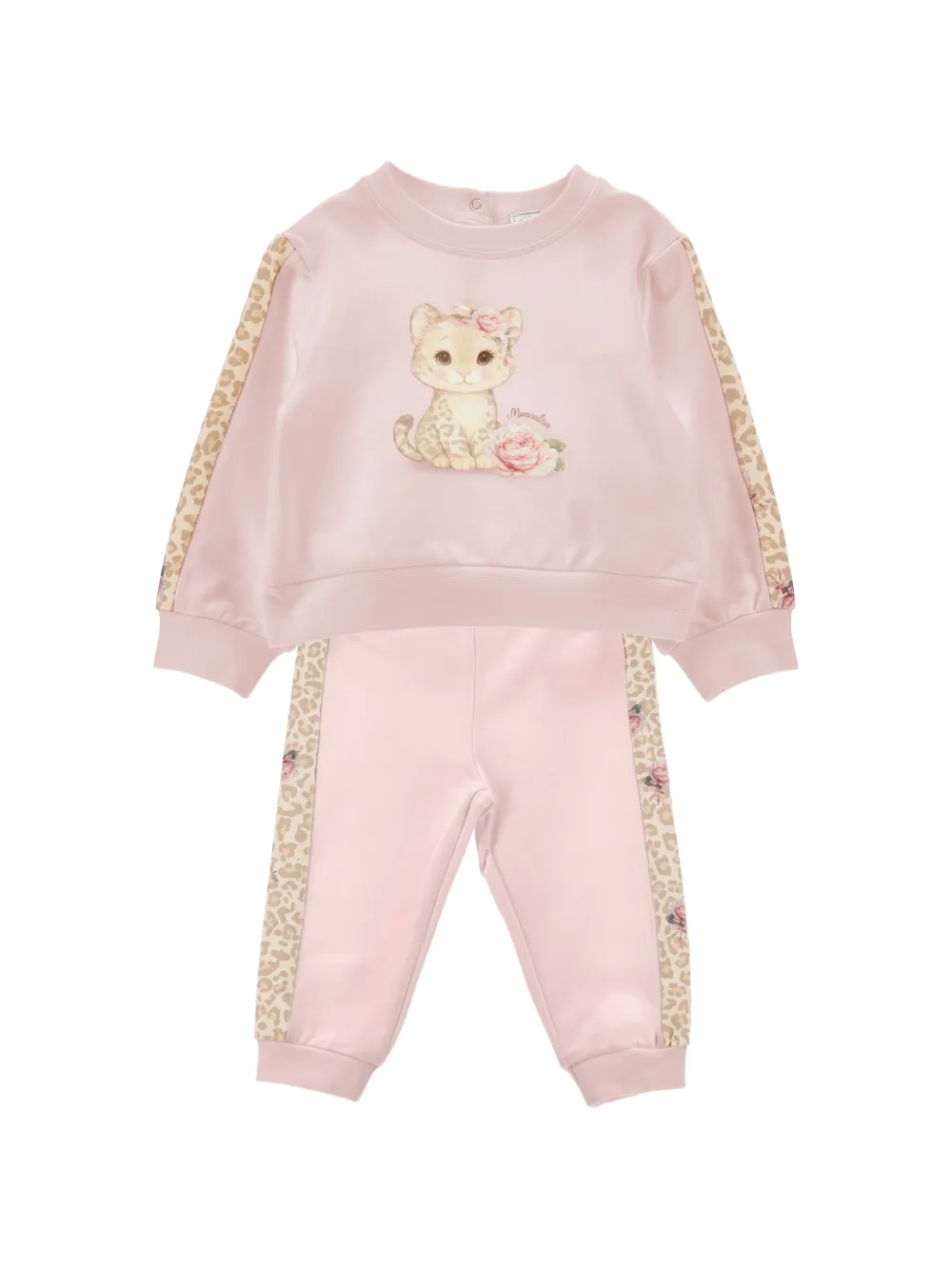 Monnalisa graphic-print tracksuit - Rosa