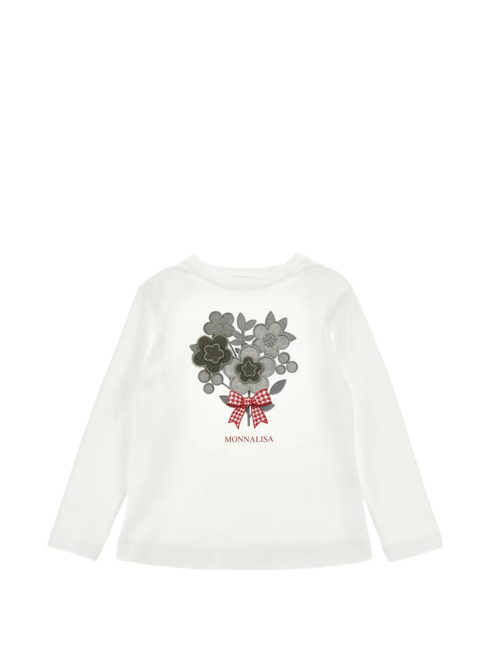 Monnalisa Camicia con applicazione - Bianco