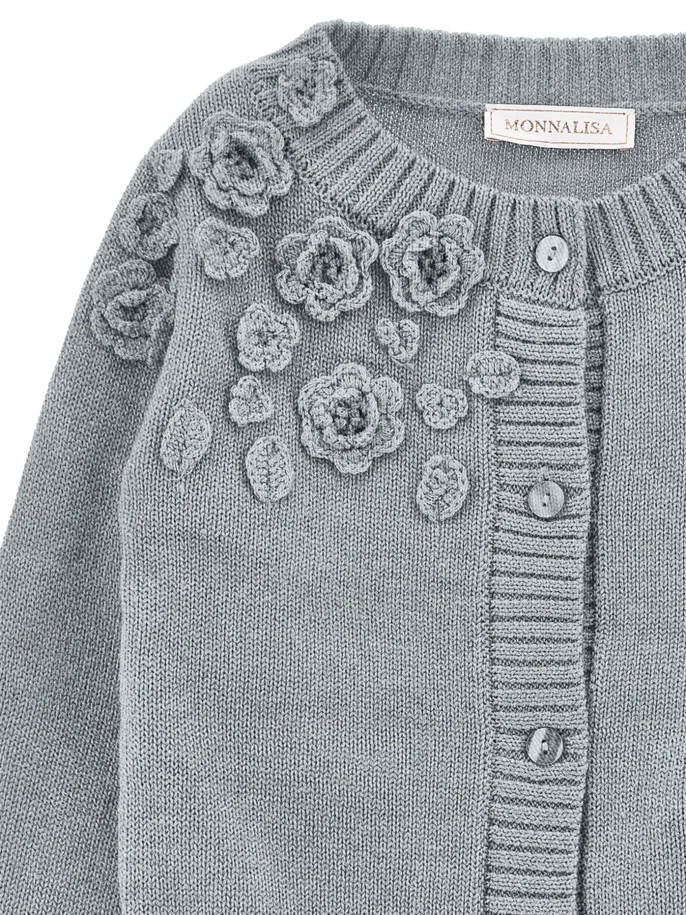 Monnalisa Katoenen vest Grijs
