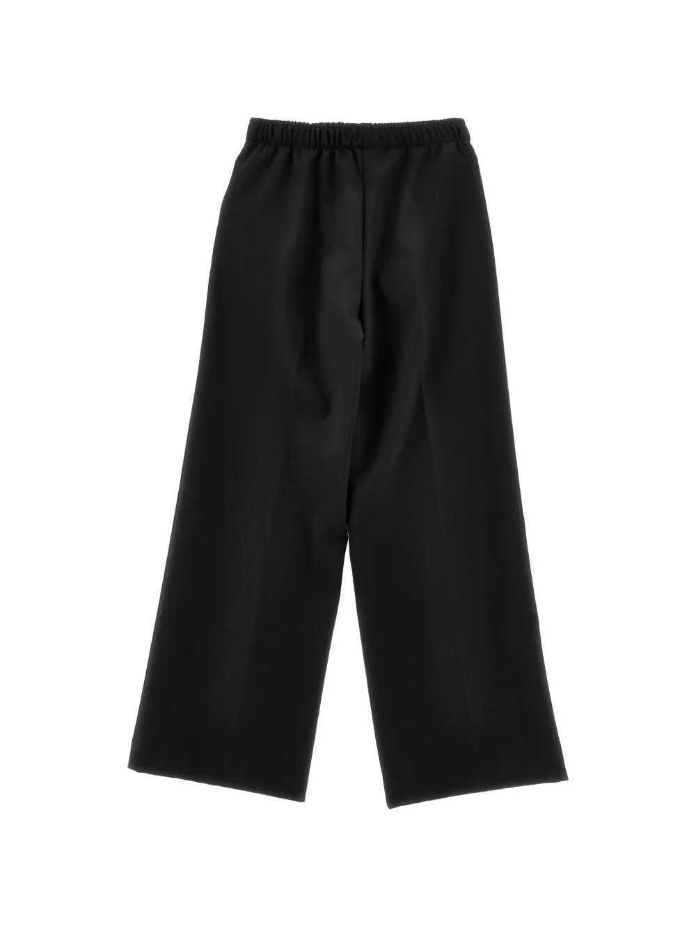 Monnalisa Broek met elastische taille en hartplakkaat Zwart