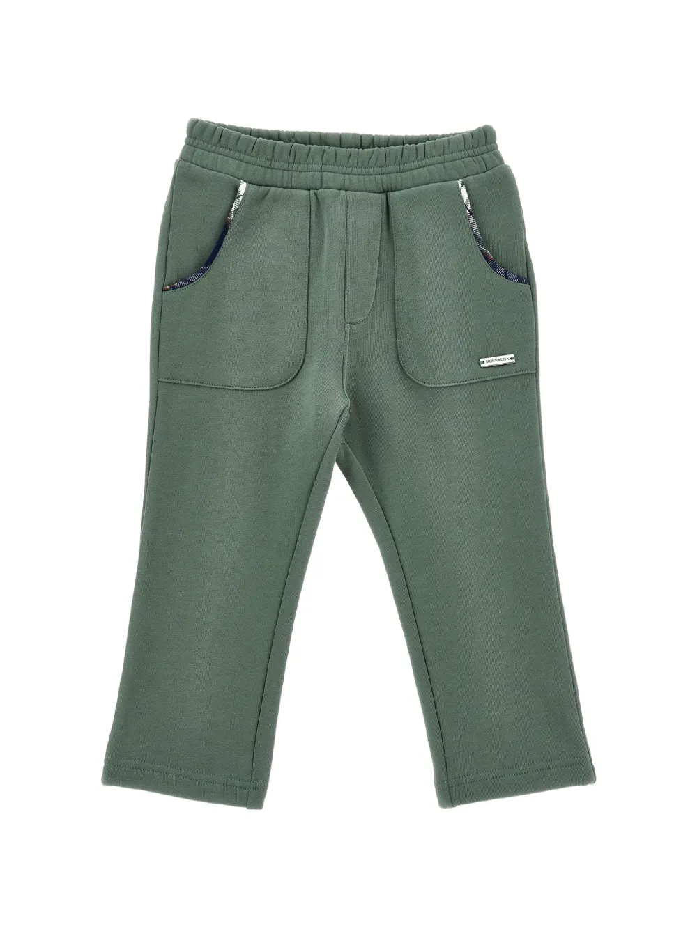 Monnalisa Pantaloni sportivi con applicazione logo - Verde