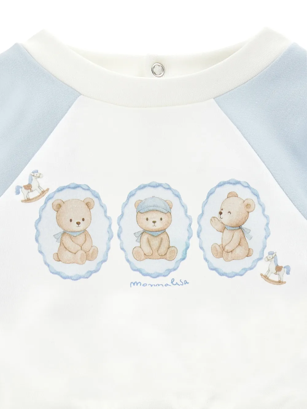 Monnalisa Trainingspak met teddybeerprint Blauw