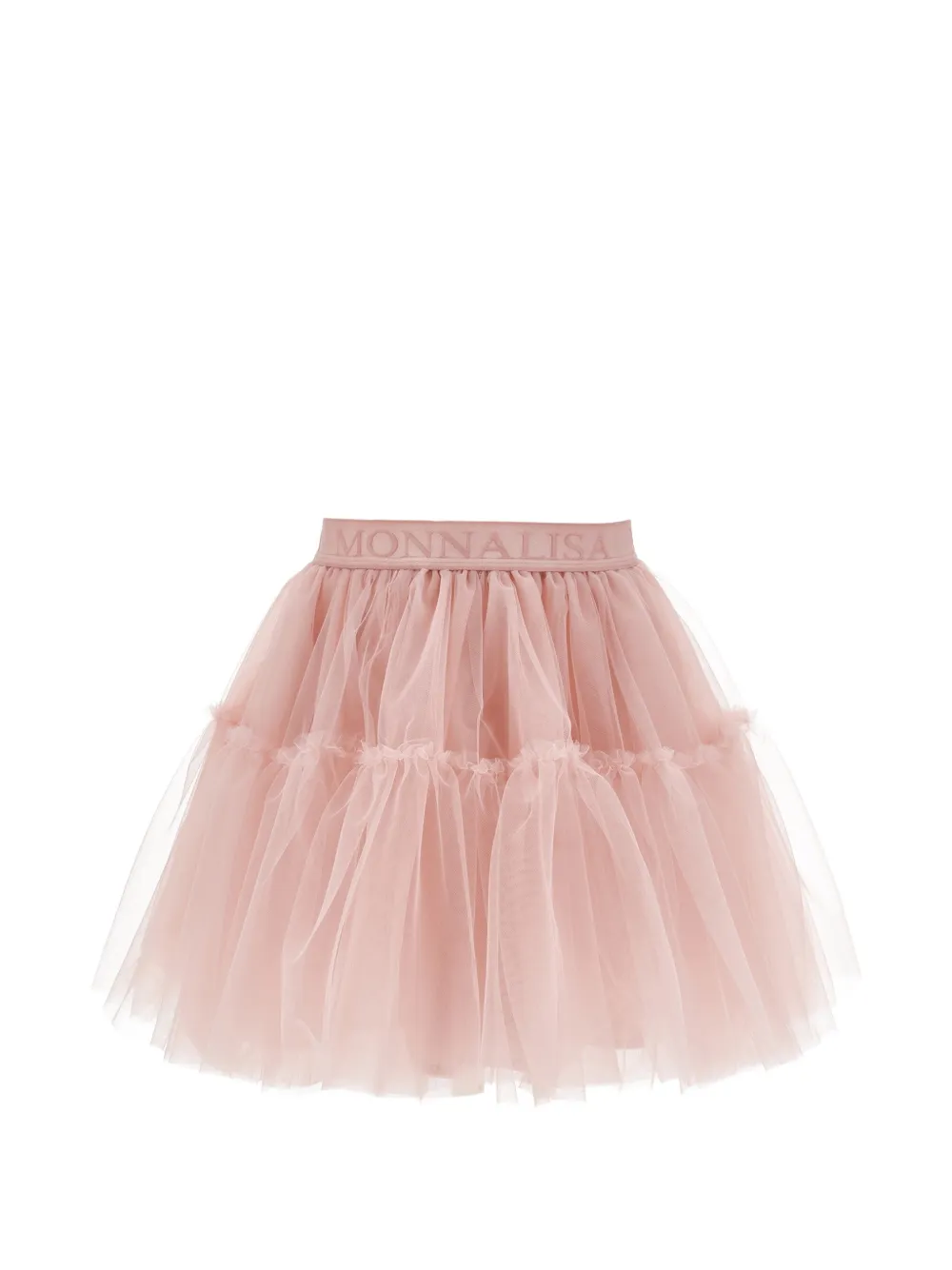 Monnalisa Gonna con ruches in tulle - Rosa