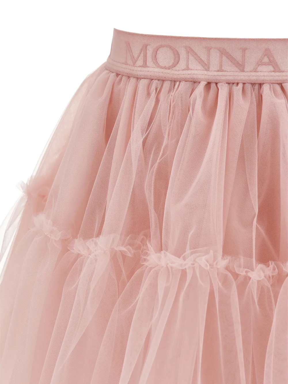 Monnalisa Tulen rok met ruches Roze