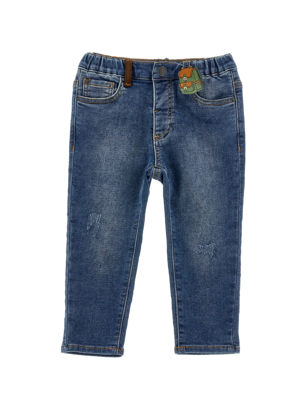 Monnalisa Jeans con effetto vissuto - Blu