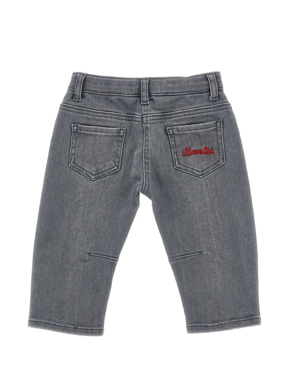 Monnalisa Jeans met borduurwerk Grijs
