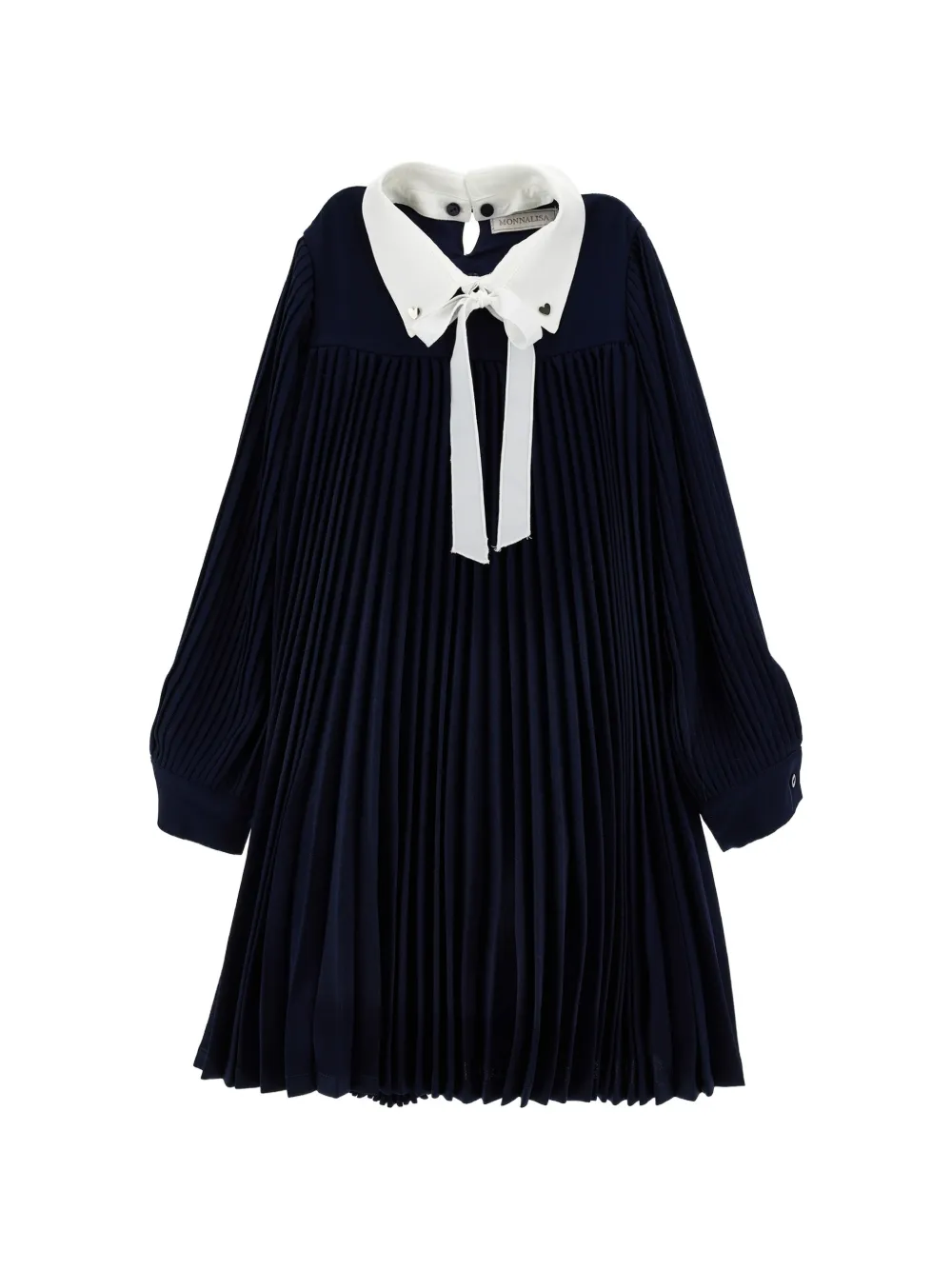 Monnalisa Abito con colletto rimovibile - Blu