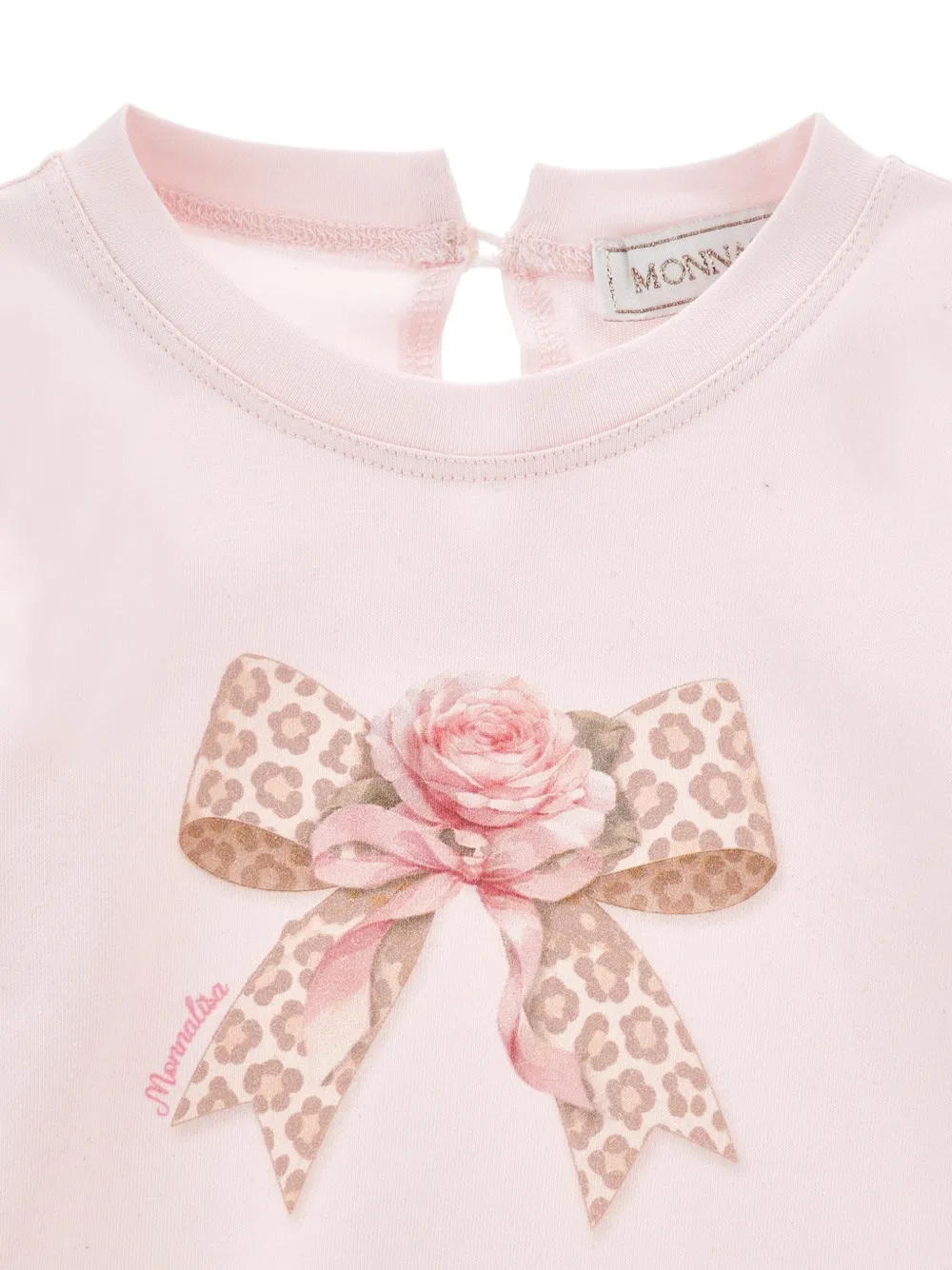 Monnalisa T-shirt met print Roze