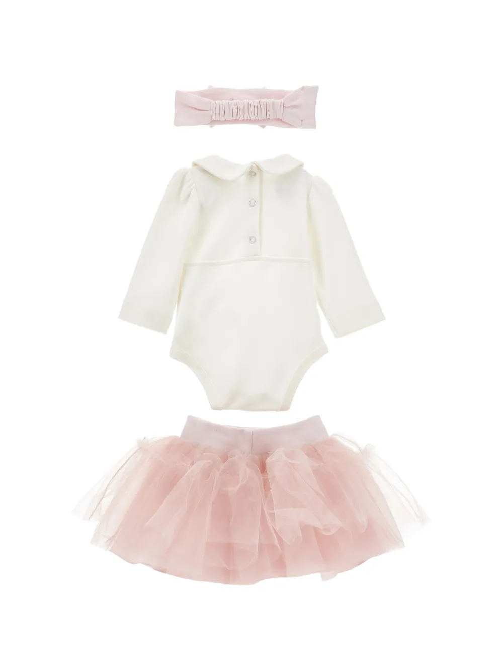 Monnalisa Tulen babykleding met roos-print Roze