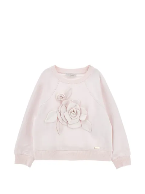 Monnalisa floral-appliqué sweatshirt