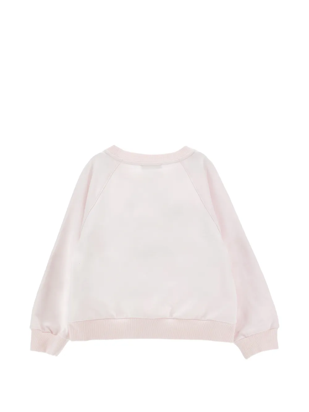 Monnalisa Sweater met bloemapplicatie Roze