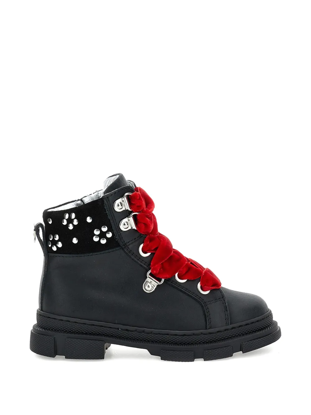Monnalisa Fluwelen laarzen met studs Zwart