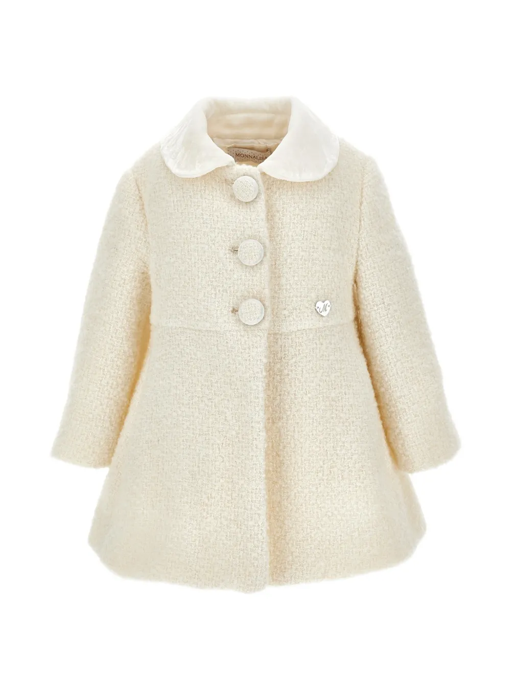 Monnalisa Cappotto bouclé - Toni neutri
