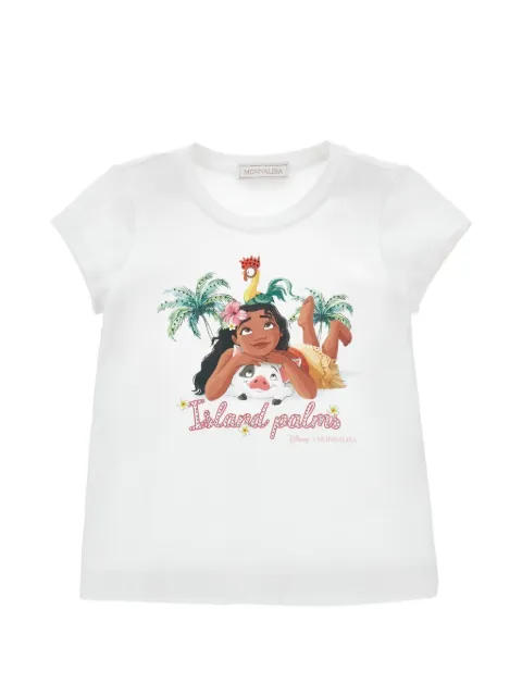 Monnalisa Disney Moana-print T-shirt