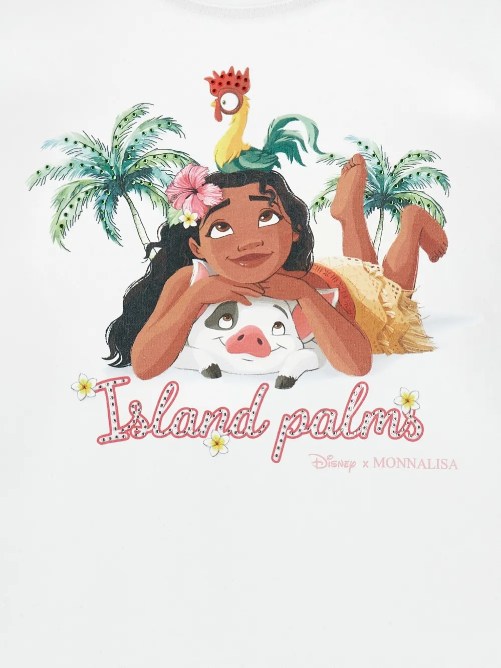 Monnalisa Disney T-shirt met print Wit