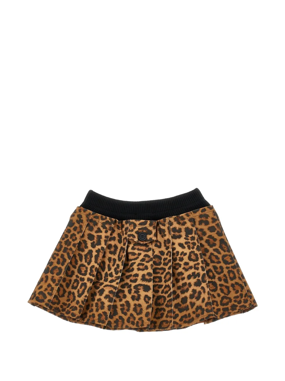 Monnalisa Plooirok met luipaardprint Bruin