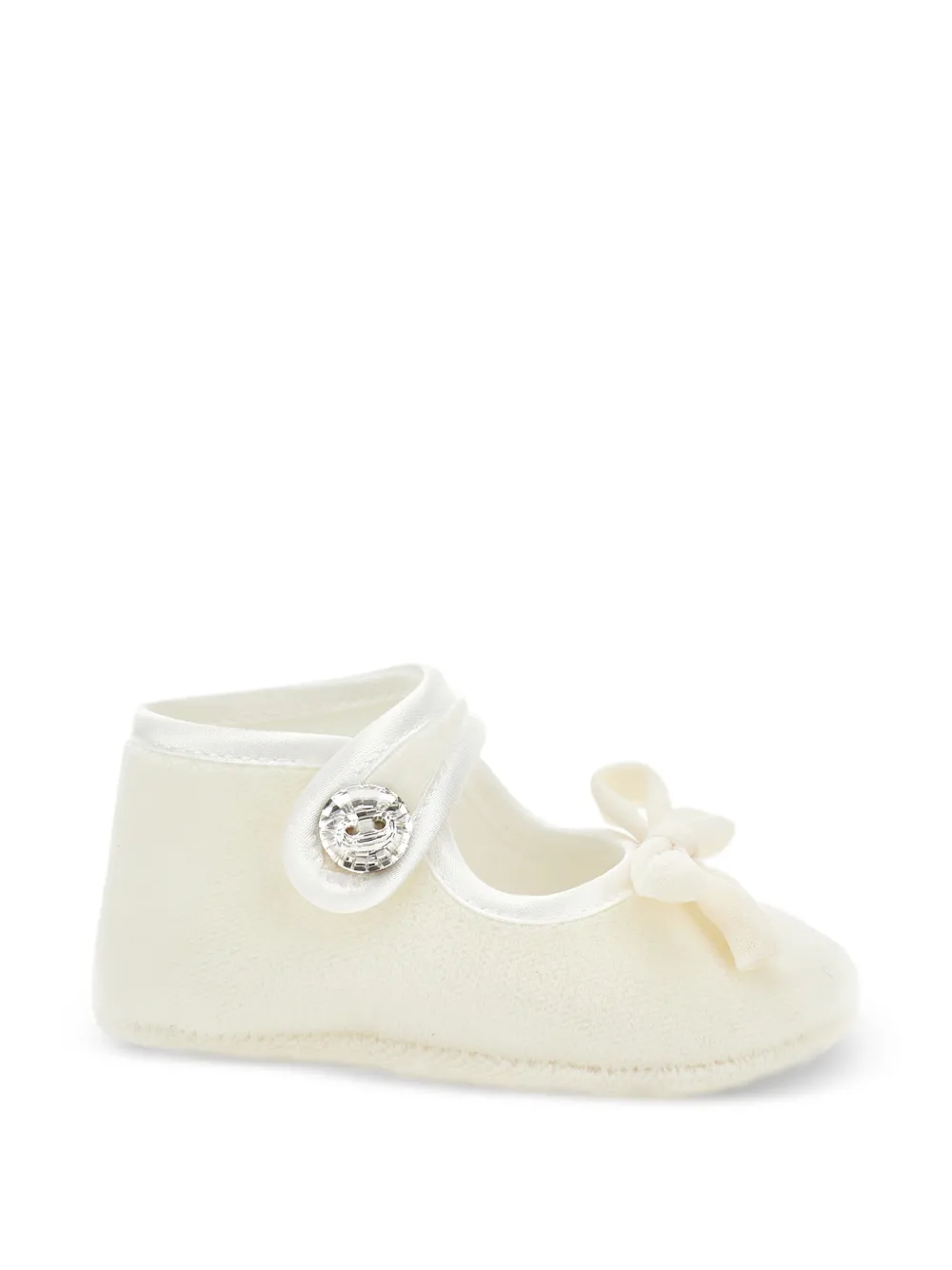 Monnalisa Ballerina's verfraaid met kristallen en strikdetail Beige