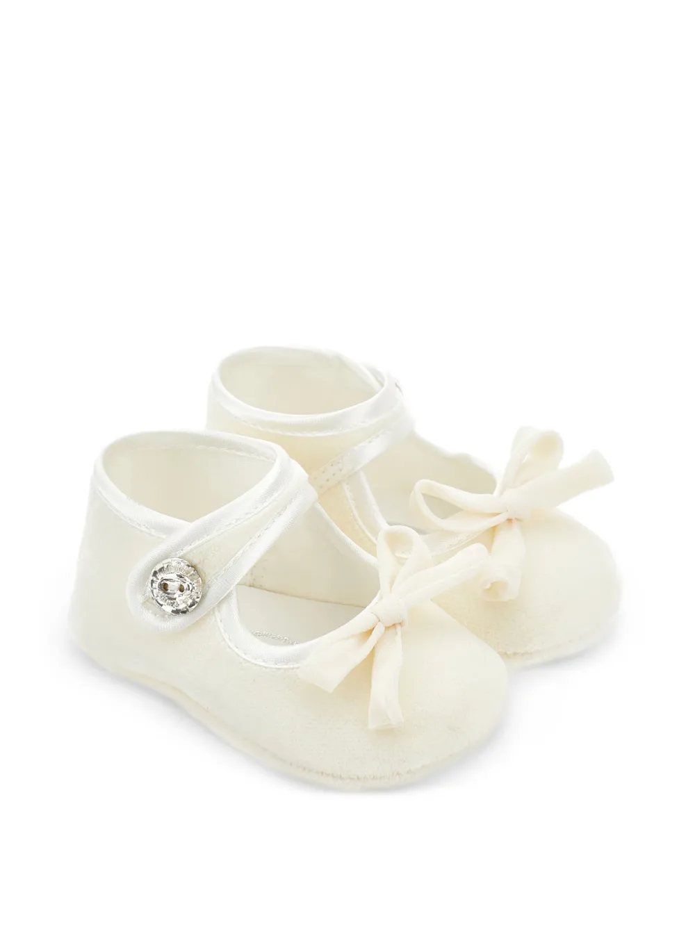 Monnalisa Ballerina's verfraaid met kristallen en strikdetail Beige