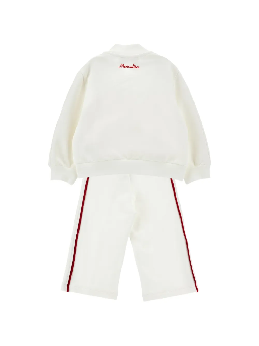 Monnalisa Trainingspak met strikdetail Wit