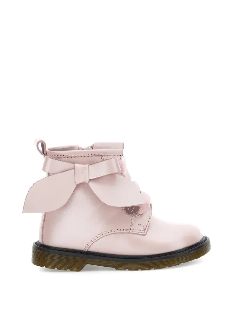 Monnalisa botas con agujetas y detalle de moño