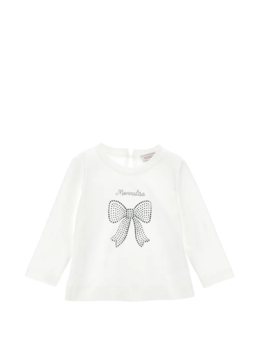 Monnalisa T-shirt con fiocco - Bianco