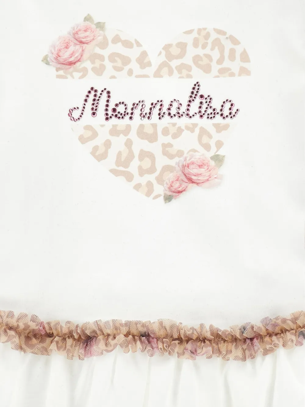 Monnalisa Trainingspak met luipaardprint Wit