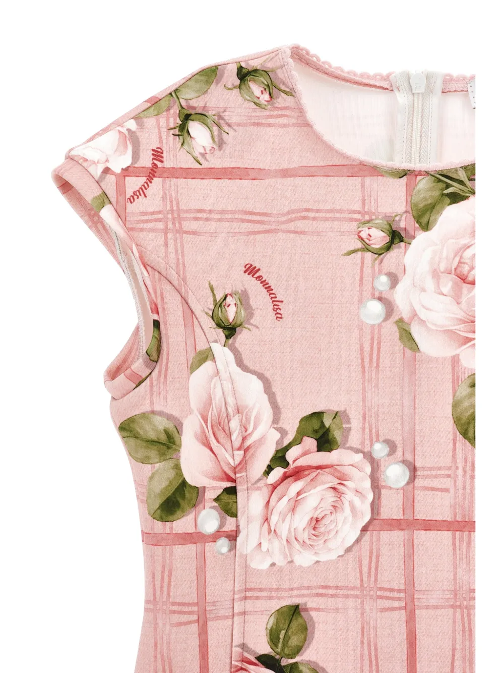 Monnalisa Jurk met bloemenprint Roze