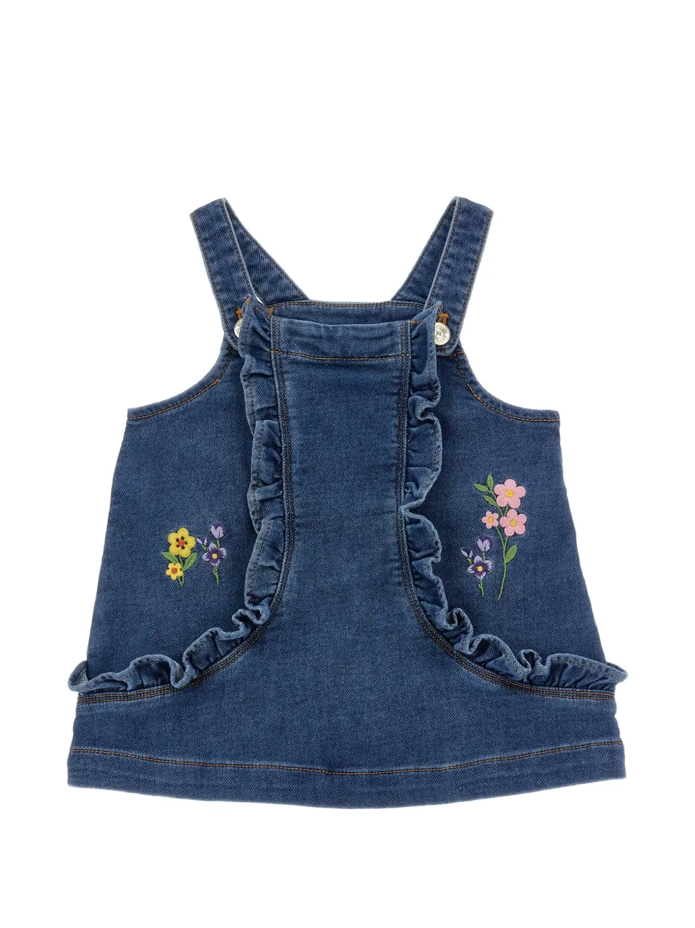 Monnalisa Abito con ricamo - Blu