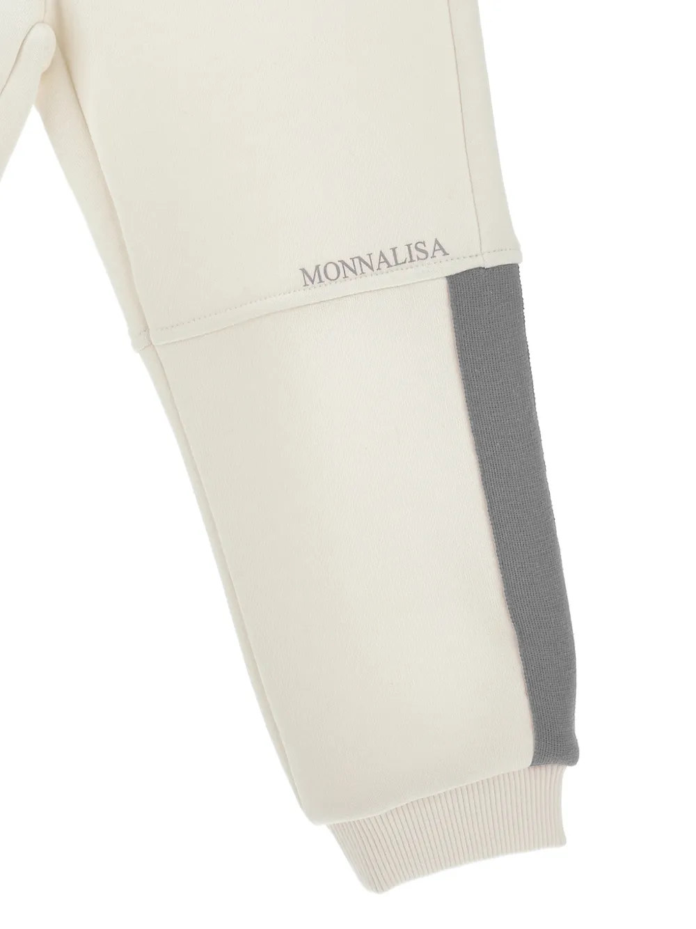 Monnalisa Trainingsbroek met logoprint Beige