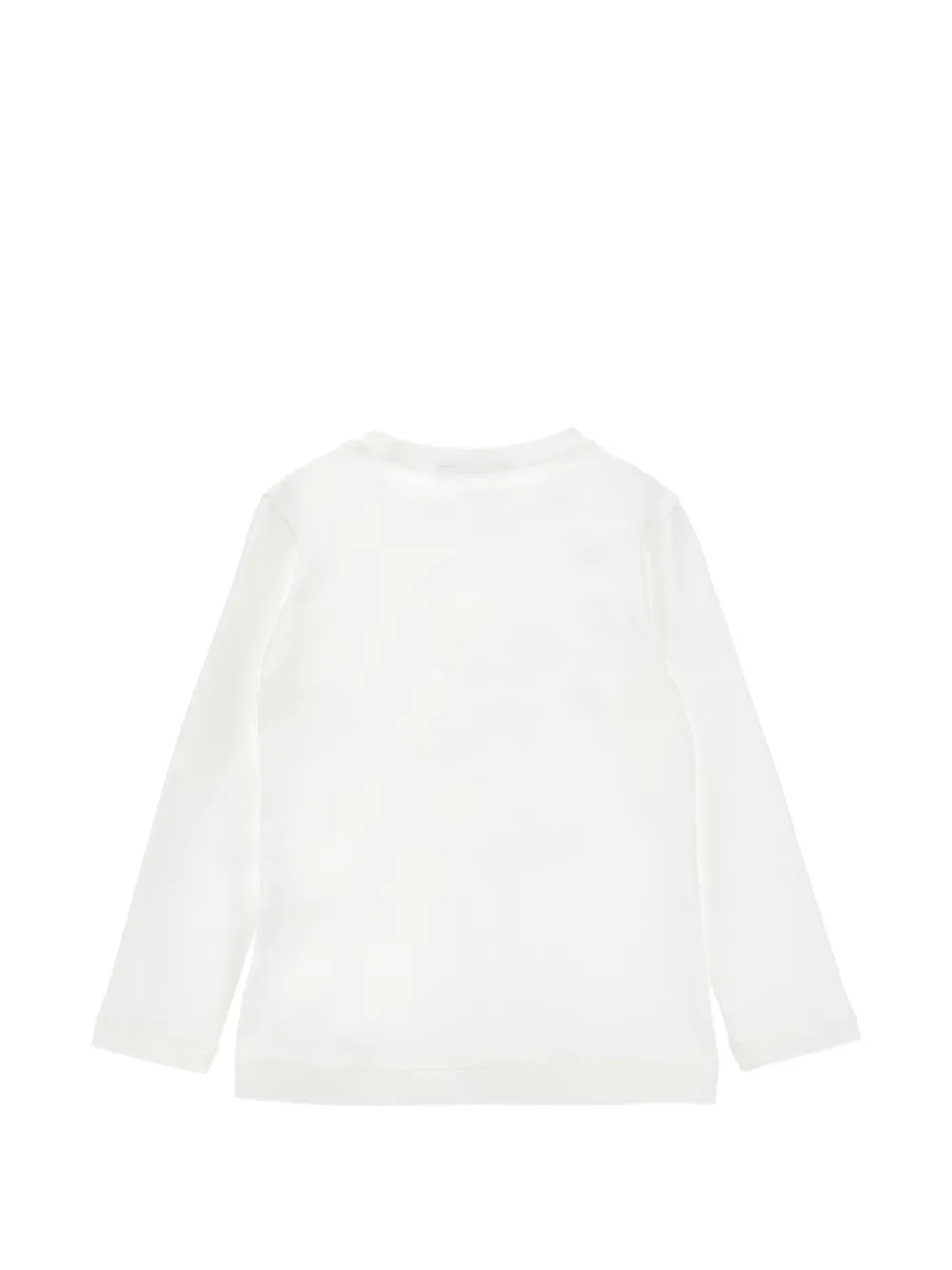Monnalisa Daisy Duck T-shirt verfraaid met kristallen Wit