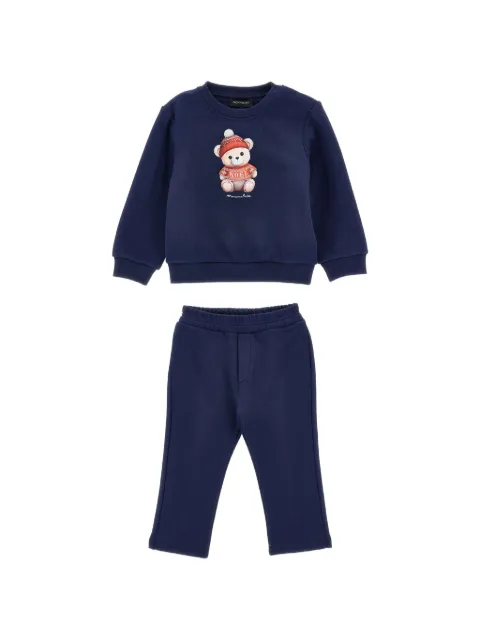 Monnalisa teddy-bear print tracksuit